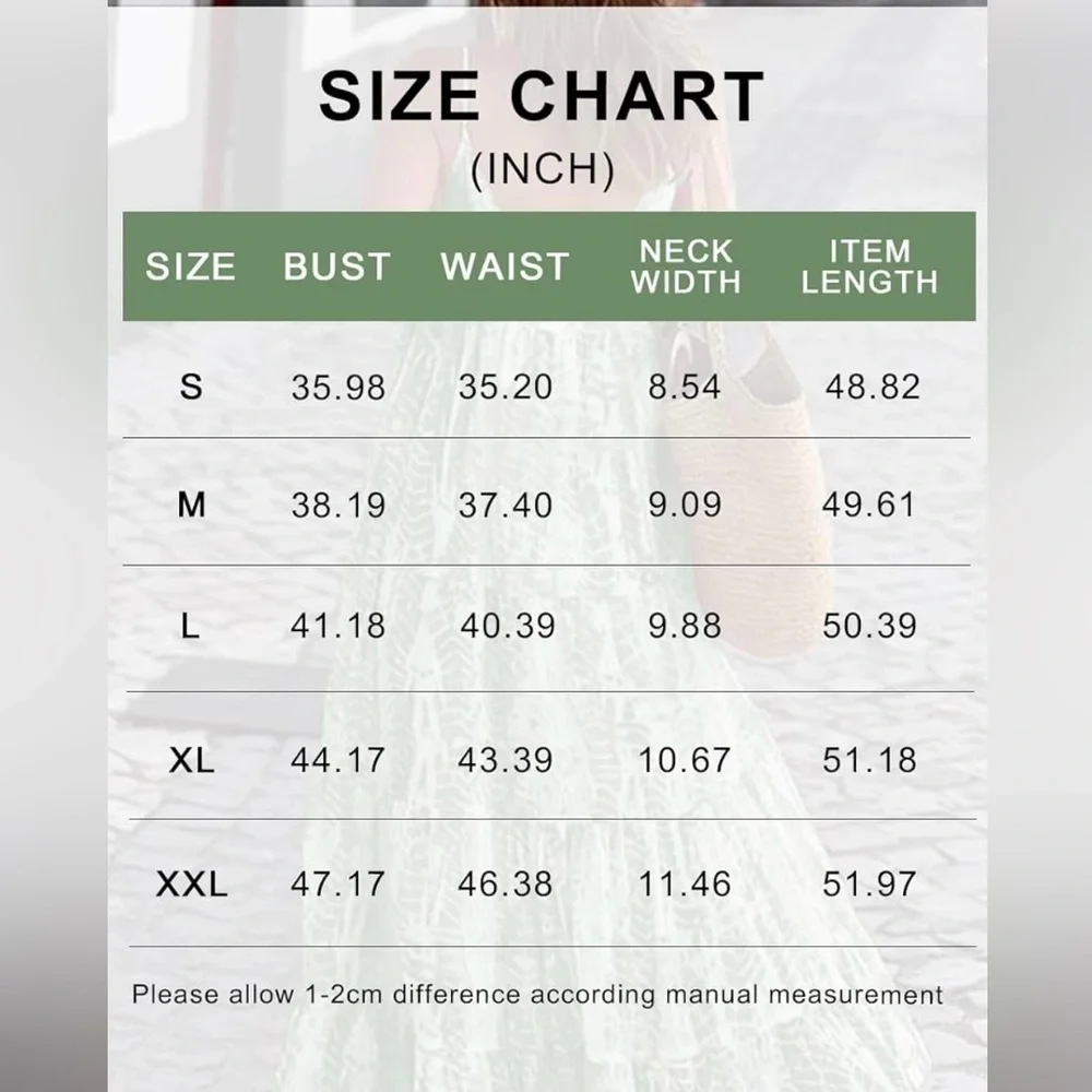 PRETTYGARDEN Spaghetti Strap, Scoop Neck, Maxi flowy boho, with Pockets - Picture 5 of 9